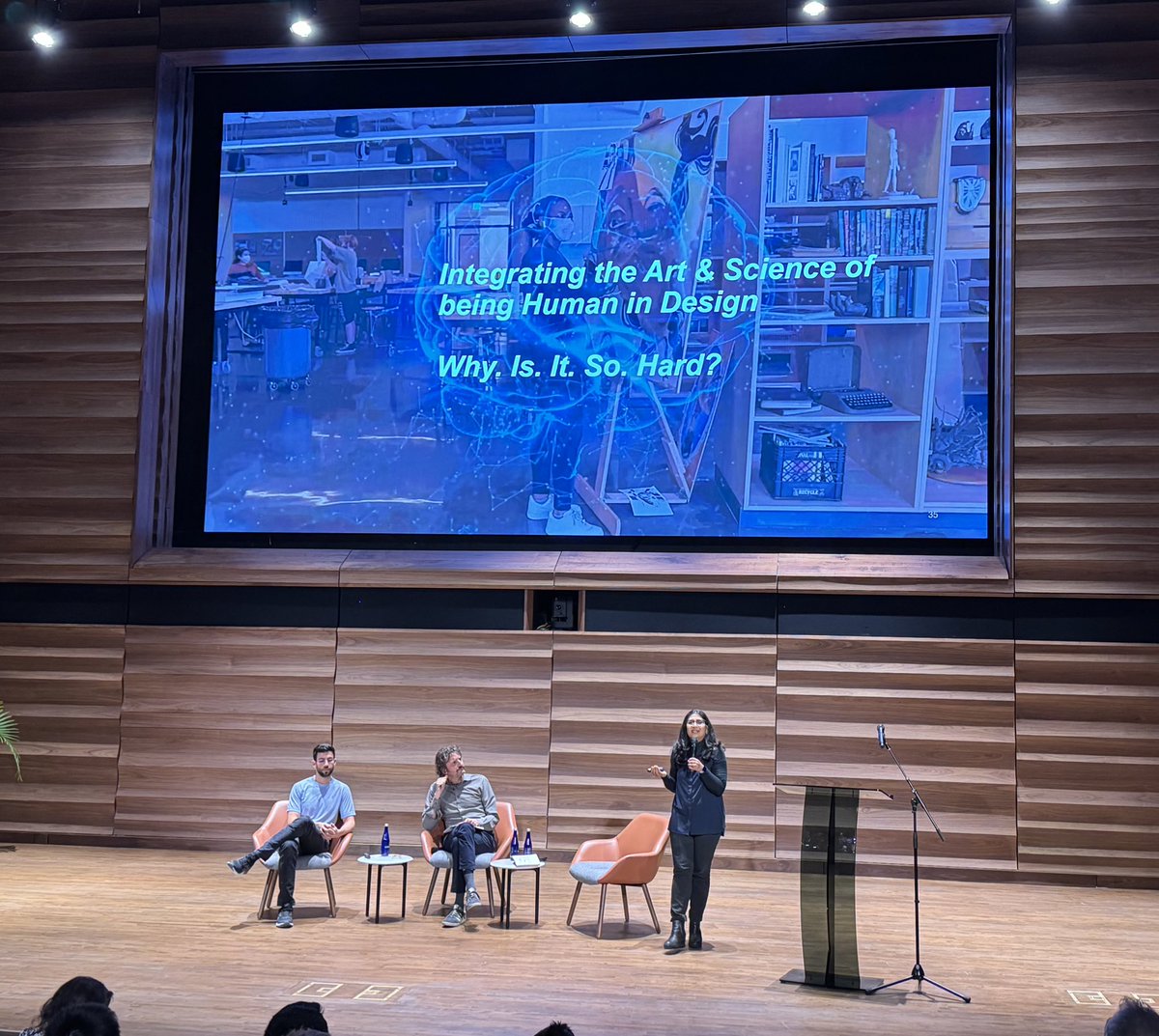 @susanmagsamen @anfarch @Anjan435 @PCfN__ @ucsbcs @UpaliNanda @SamGoslingPsych @UTAPsych @UTAustin .@UpaliNanda calls out 3 challenges to integrating art & science of being in design: 1) Representation: crisis of what is time & place today? What is presence? 2) Incentive to measure intent vs outcome 3) disciplinary arrogance — we need a new interdisciplinary lexicon