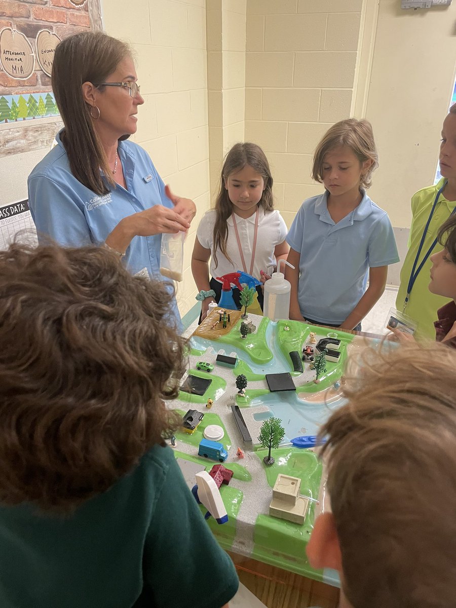 Shoutout to Collier County Pollution Control for coming and giving such an engaging lesson on the water cycle &amp; pollution!