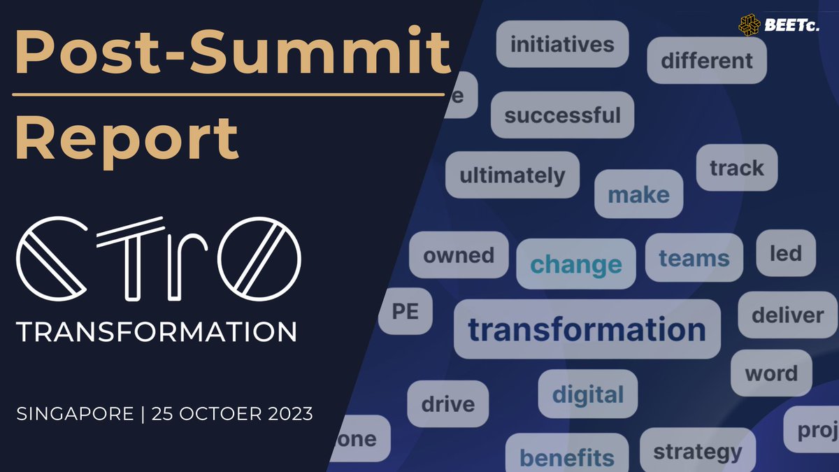 🔍 Post-Summit Report | Chief Transformation Officer Summit Singapore 2023 📝

🔗 Read the full report: cxoinnovation.com/post/post-summ…

📌 2024 Event Calendar: cxoinnovation.com/cxo-events/