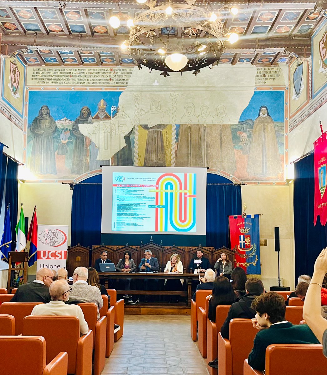 UCSI Friuli Venezia Giulia (@ucsifvg) on Twitter photo Partita la 3 giorni di #assisi!
“Un terzo tempo per il giornalismo” inizia in una sala gremita di giornalisti, comunicatori, giovani, professionisti. Noi del #fvg ci siamo, e vi portiamo con noi!🖋️📰
#ucsisocial
#ucsifvg
<a href="/UcsiSocial/">Ucsi Social</a> Partita la 3 giorni di #assisi!
“Un terzo tempo per il giornalismo” inizia in una sala gremita di giornalisti, comunicatori, giovani, professionisti. Noi del #fvg ci siamo, e vi portiamo con noi!🖋️📰
#ucsisocial
#ucsifvg
<a href="/UcsiSocial/">Ucsi Social</a>