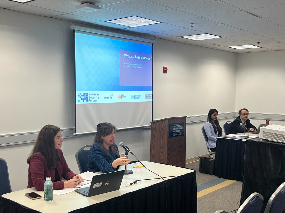 SIIAPolicy's tweet image. Just concluded an insightful session at the @privsecacademy Fall Academy with @sarakloek, exploring the crucial topic of Keeping Up with the Online Safety Laws for Teens. A vital conversation for the digital age. 🌐💡 #PrivacySecurity #OnlineSafety #Teens