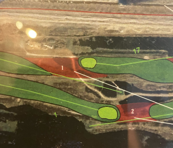 LinksDAO's tweet image. CONTEST ROUND 2:

How many golf balls did we find while clearing the remainder of section 1 gorse between no. 17 green and 18, pictured (0.79 acres)

Closest guess wins a dozen @bridgestonegolf logo balls. 

Comment your answer below - must RT and be following @LinksDAO to win!