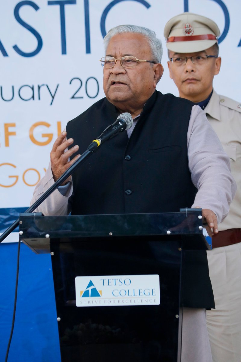 TetsoCollege's tweet photo. The Tetso College Community extends its deepest condolences to the family members of Shri. P B Acharya, former Governor of Nagaland.
He initiated the Governor’s Dr. T. Ao Scholarship Award when he visited Tetso College in 2017 for Scholastic Day.
#makeapositivedifference https://t.co/BBnggyAfcf