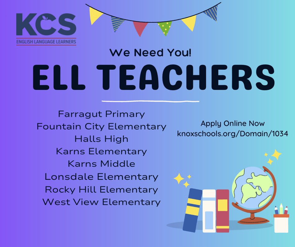 Please join the ELL department!
