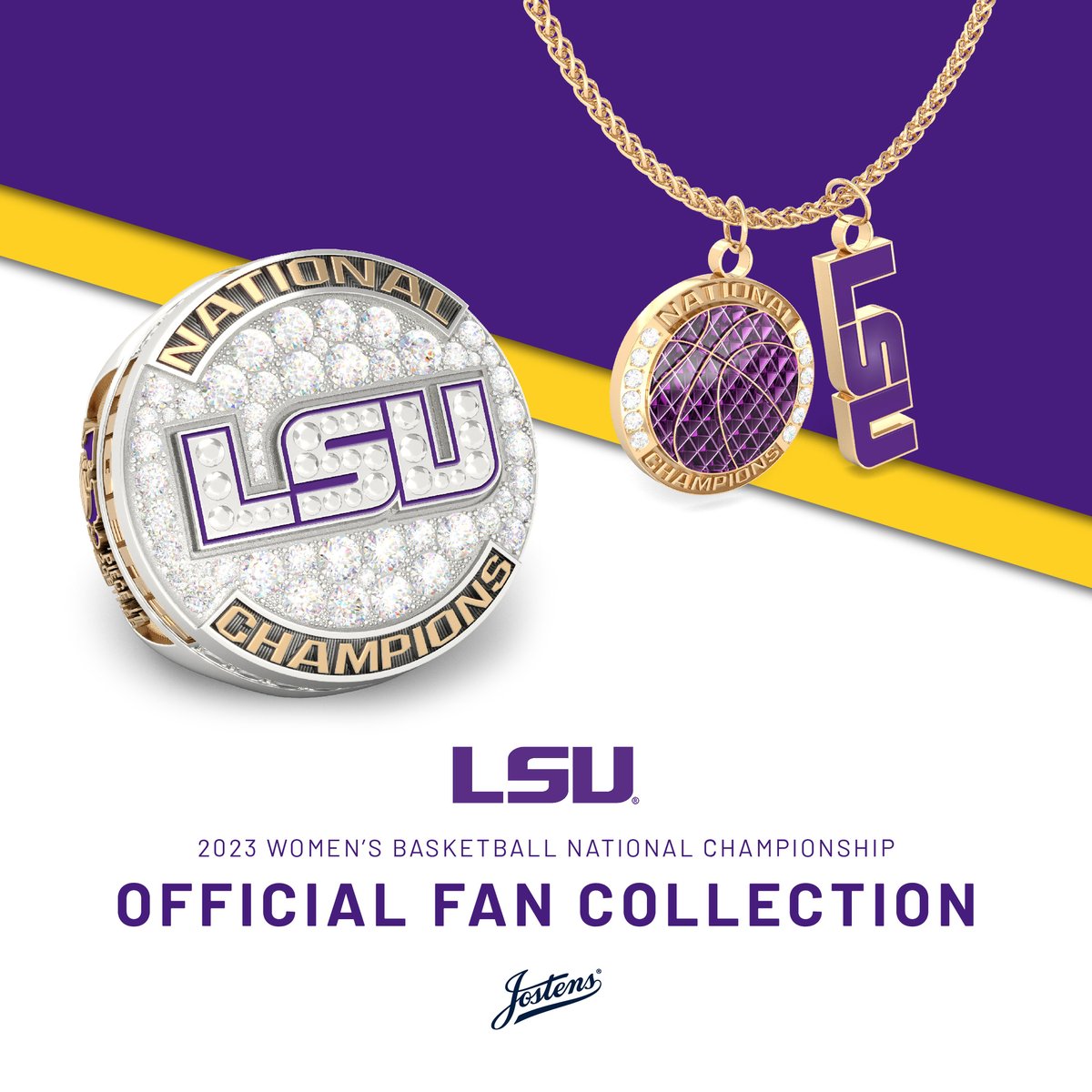 LSU Tigers: 2023 Women's Basketball Champions Logo - Officially