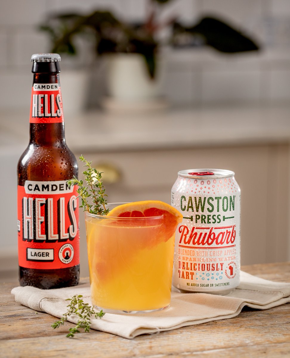 Friday Feels with our Rhubarb Hells Shandy, a perfect pairing!