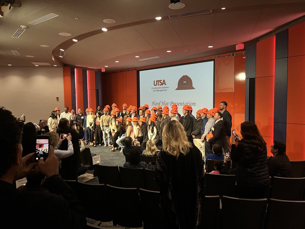 RussellBirdsUp's tweet image. Congratulations to our Construction Science and Management graduates for Fall 2023! @UTSACSMAlumni @UTSAAlumni 

#birdsup #foreverowdy #orangehardhat