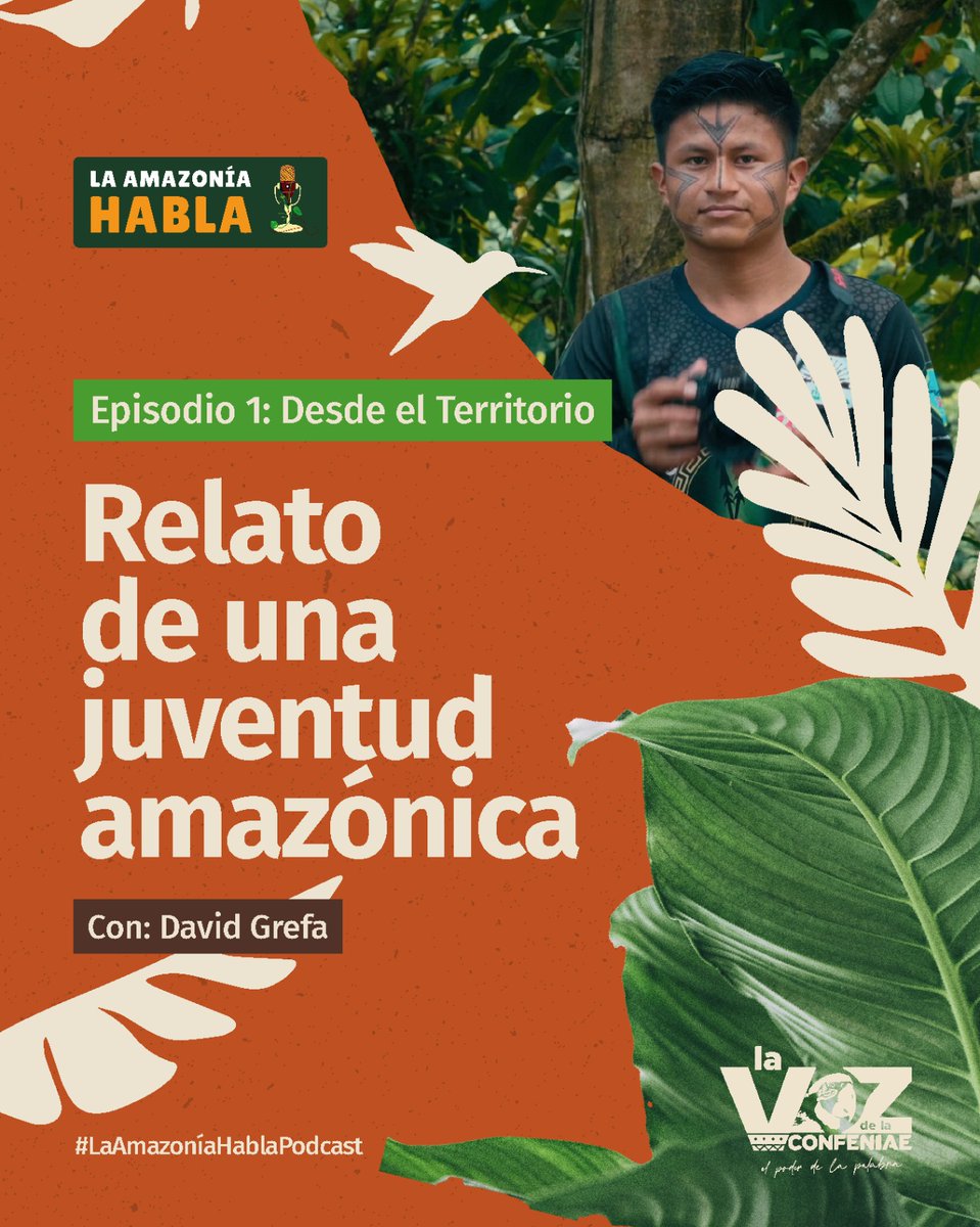 #LaAmazoníaHablaTemporada3🎙

En el último episodio del podcast #LaAmazoníaHabla, @davidgrefadg, comunicador de @LancerosDigital de @confeniae1, comparte sus experiencias sobre participación, saberes ancestrales y preocupaciones de la juventud amazónica: bit.ly/479VkxW