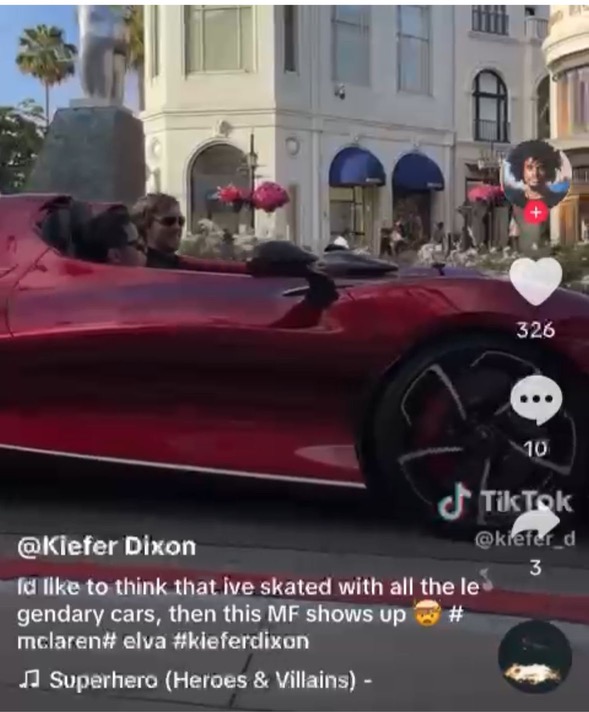 Which CEO is seen cruising around Beverly Hills in his $1.7 mil McLaren?