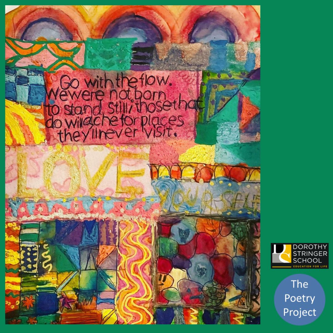 poetryproject08's tweet photo. A massive thanks to the students at @DorothyStringer School and the DS Art Department in Brighton, who have created some amazing artwork using words The Poetry Project! Love it! #positivepoetry https://t.co/Vag1aGjQ25
