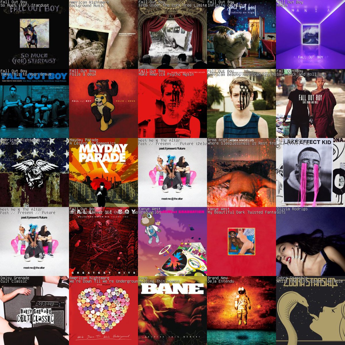 no fob grammy but we friday 5x5 nonetheless