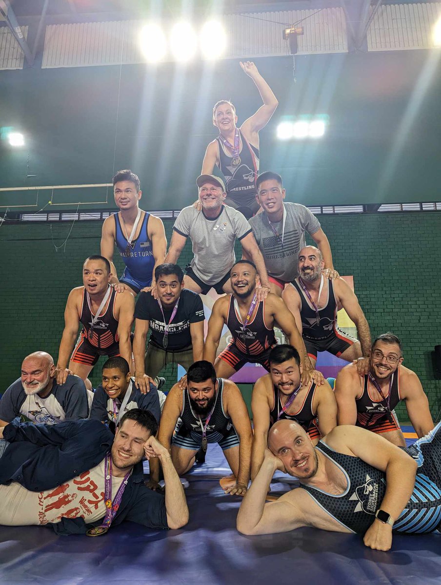 HCWCSilverbacks's tweet photo. Gay Games Wrestling is ovah!!!!!!! What an amazing experience. https://t.co/arGqaPlWPc