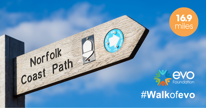 The extension of #Walkofevo is now taking place Tuesday 14th November! Our Norfolk team are ready to hit the ground "walking" for the 16.9-mile coastal walk.

Every penny makes a difference, support by donating here: hubs.li/Q028wc7g0
