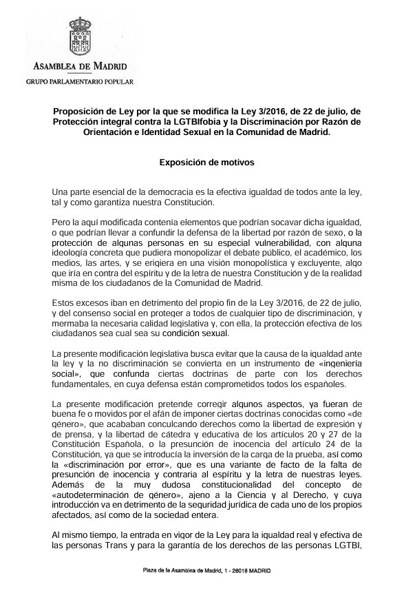 Este señor, el mismo día que publicaba este ridículo tweet, firmaba una proposición de ley en la que confirmaba el MAYOR RECORTE DE DERECHOS SOCIALES EN LA COMUNIDAD DE MADRID desde el restablecimiento de la Democracia

🇪🇦 Romper España es destruir los derechos humanos en España