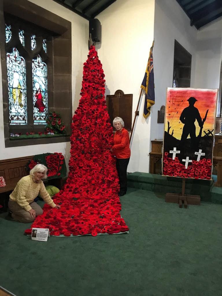 Well done to the ladies of Rainhill W.I for making this in St Ann’s church. It looks amazing. 

We Will Remember Them 🇬🇧