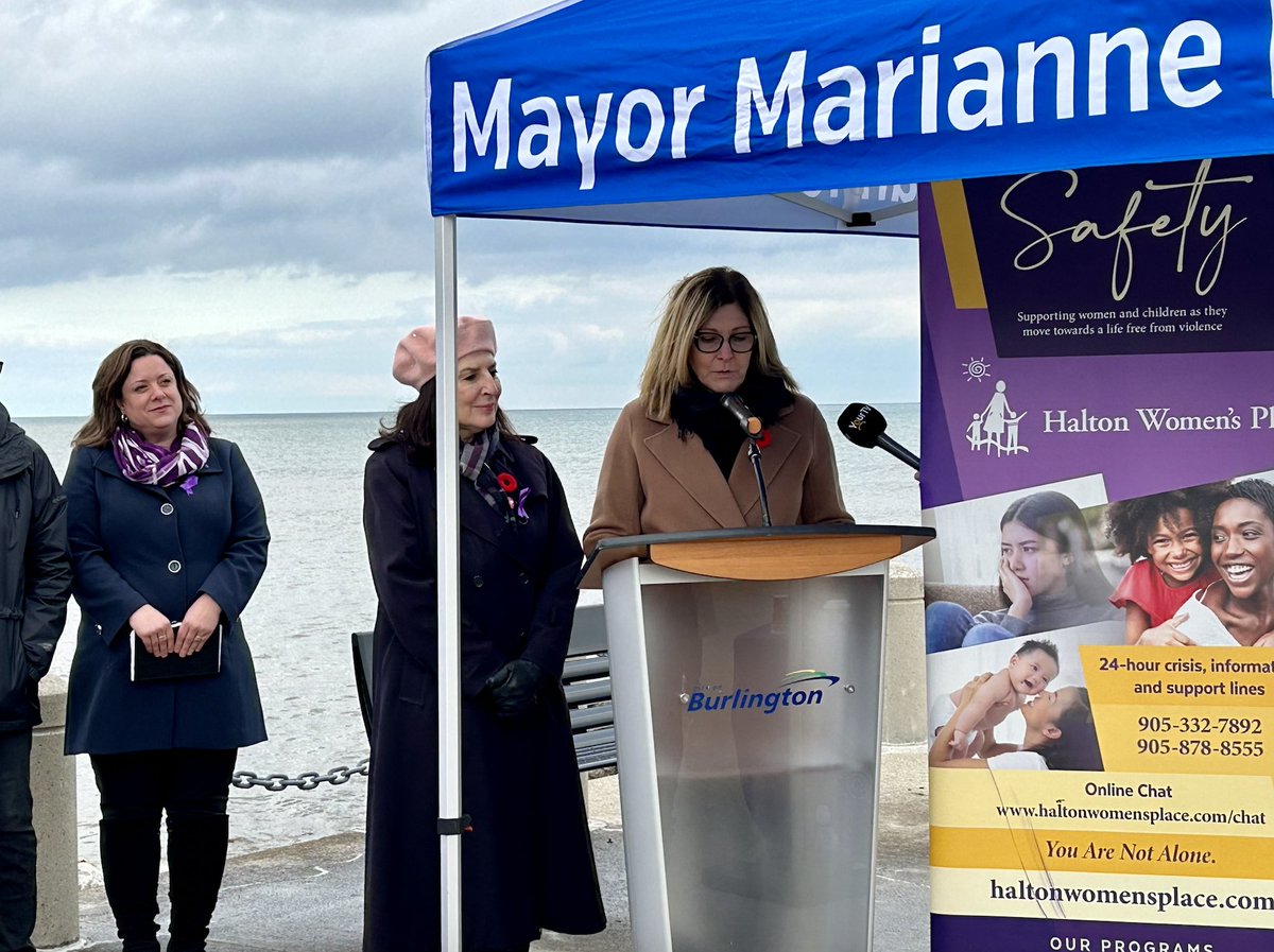 Yesterday marked a deeply moving moment as I attended the unveiling of the Purple Bench in Burlington, a powerful initiative by the <a href="/HaltonWomensPl/">Halton Women's Place</a> to honour and support victims of intimate partner and domestic violence.

This vibrant bench is a symbol of resilience, unity, and
