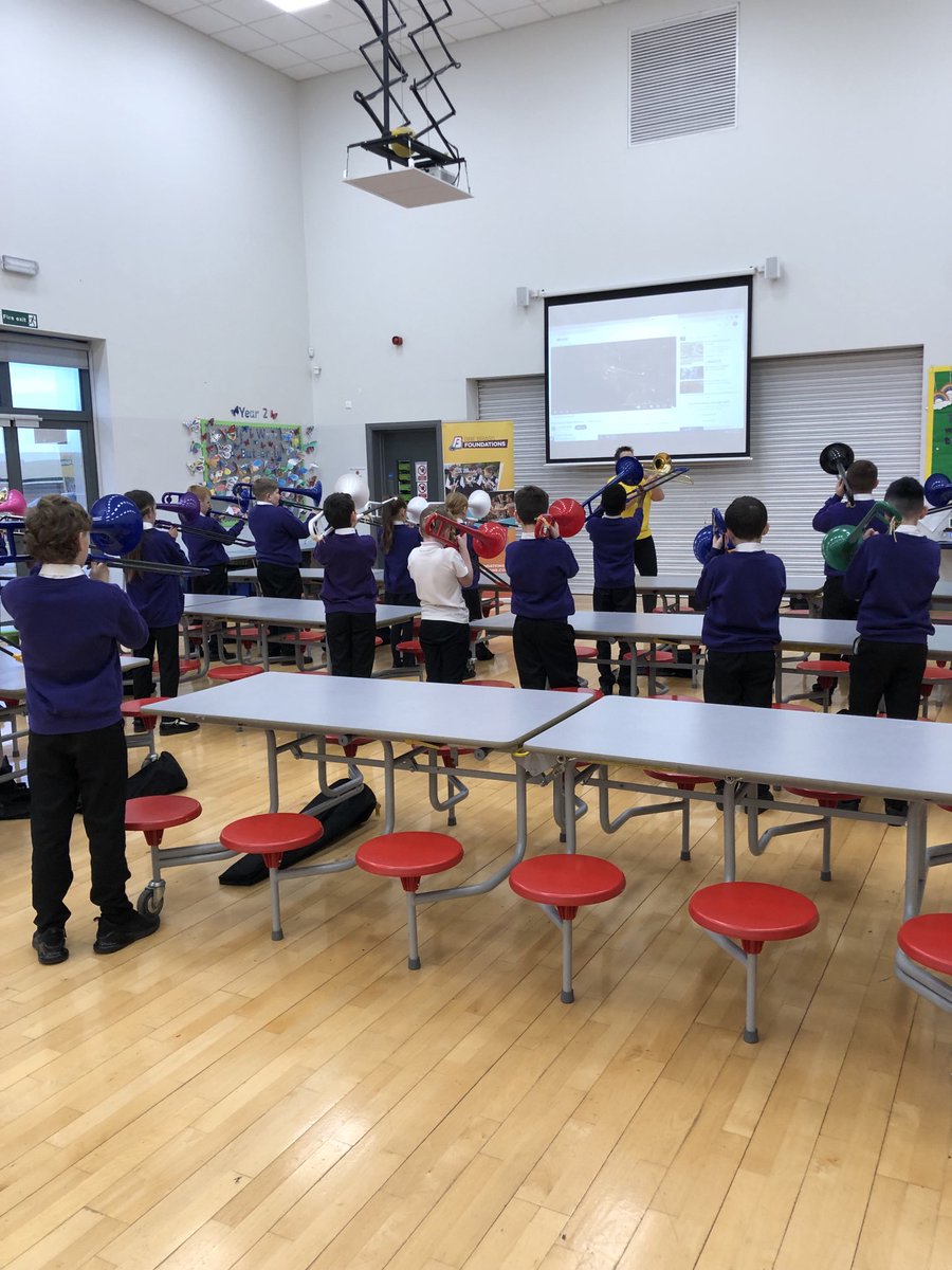 A big thanks to Helen who came in this Wednesday to work with our year5&amp;6 brass players. They are preparing pieces for the ‘Aspire Day’ concert at the Glasshouse next Friday.  ⁦<a href="/BrassBandsEng/">Brass Bands England</a>⁩ ⁦<a href="/glasshouseicm/">The Glasshouse International Centre for Music</a>⁩ #Aspire ⁦<a href="/NCEA_GD_Primary/">NCEA Grace Darling C of E Primary School</a>⁩ ⁦<a href="/JayessNewbiggin/">Jayess Newbiggin Brass Band</a>⁩