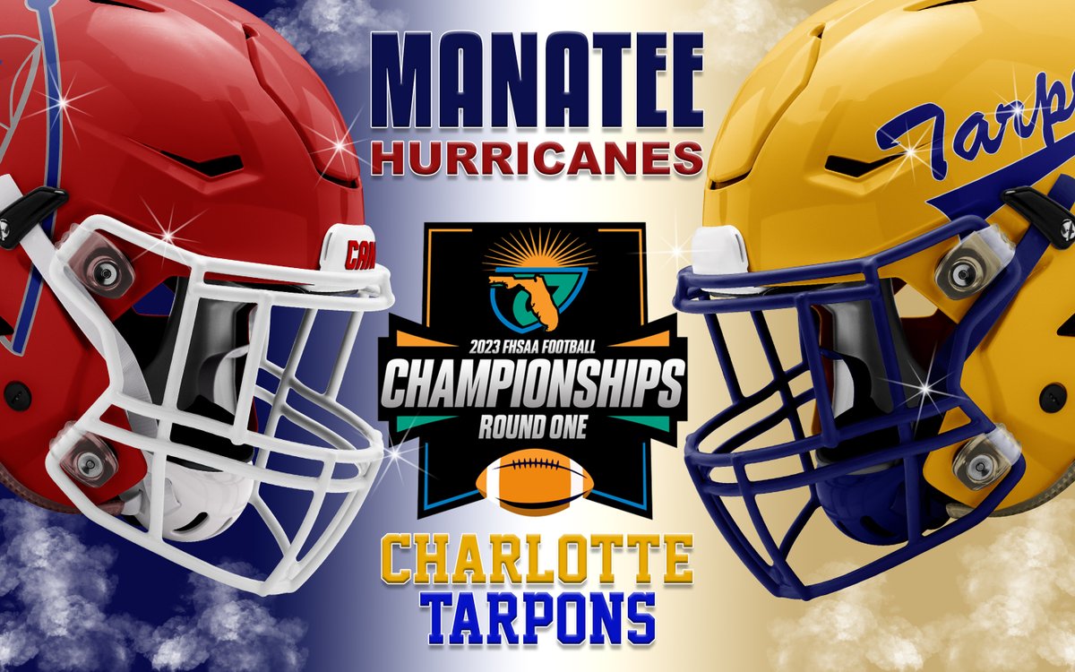 Round 1 of the playoffs and it's a hurricane warning! 🌪️ Tonight, the Manatee Hurricanes face the Charlotte Tarpons. Who's ready for a storm surge of touchdowns? Let's show them how we play in Hurricane territory! 🏈💪 #ManateePower #PlayoffSeason #TarponTimeOut'