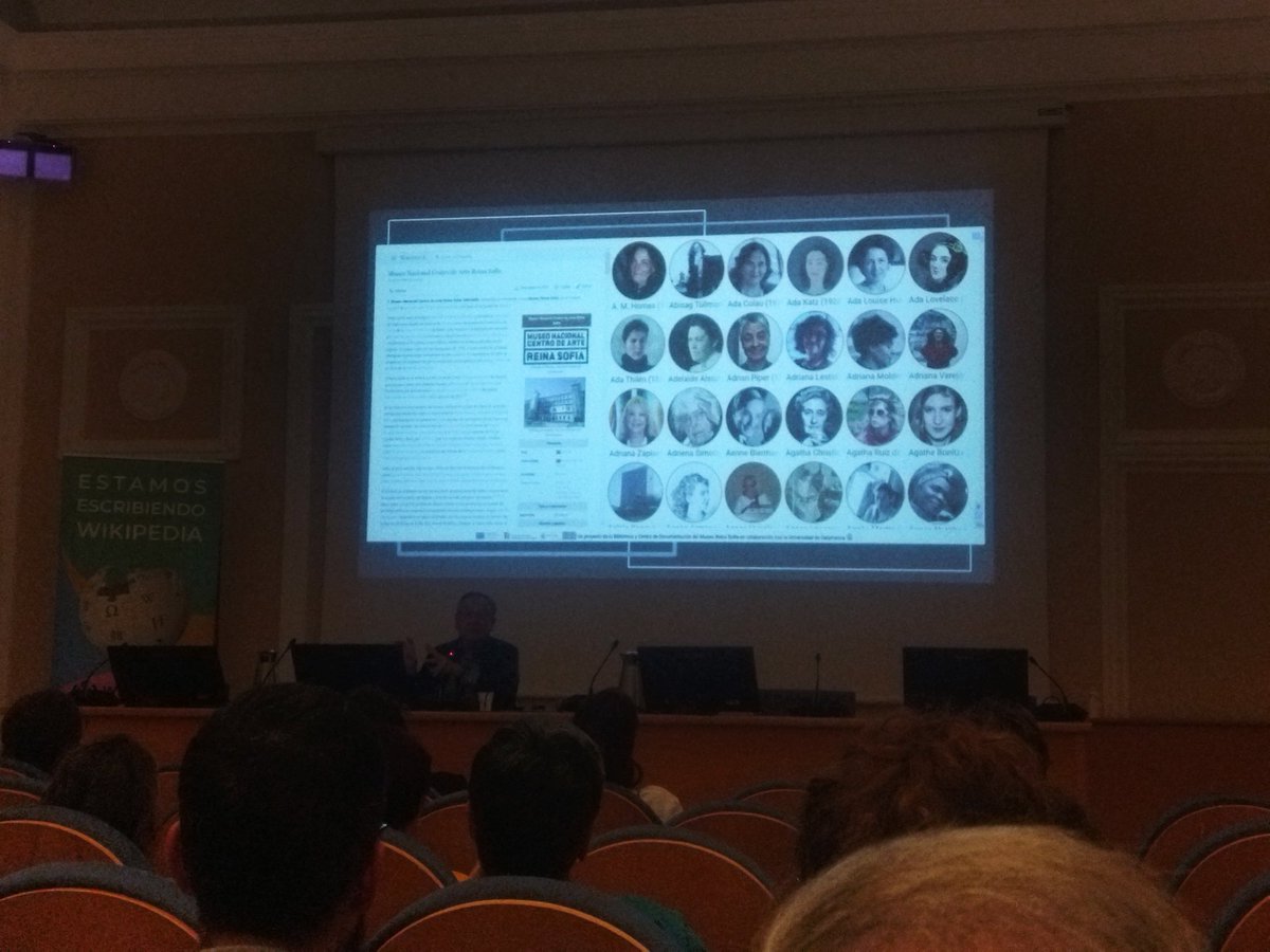 "De 150mil registros de personas, solo 20mil de mujeres" en los fondos bibliográficos del <a href="/museoreinasofia/">Museo Reina Sofía</a> #brechadegenero #WMES2023 <a href="/wikidata_es/">Wikidata en español</a>