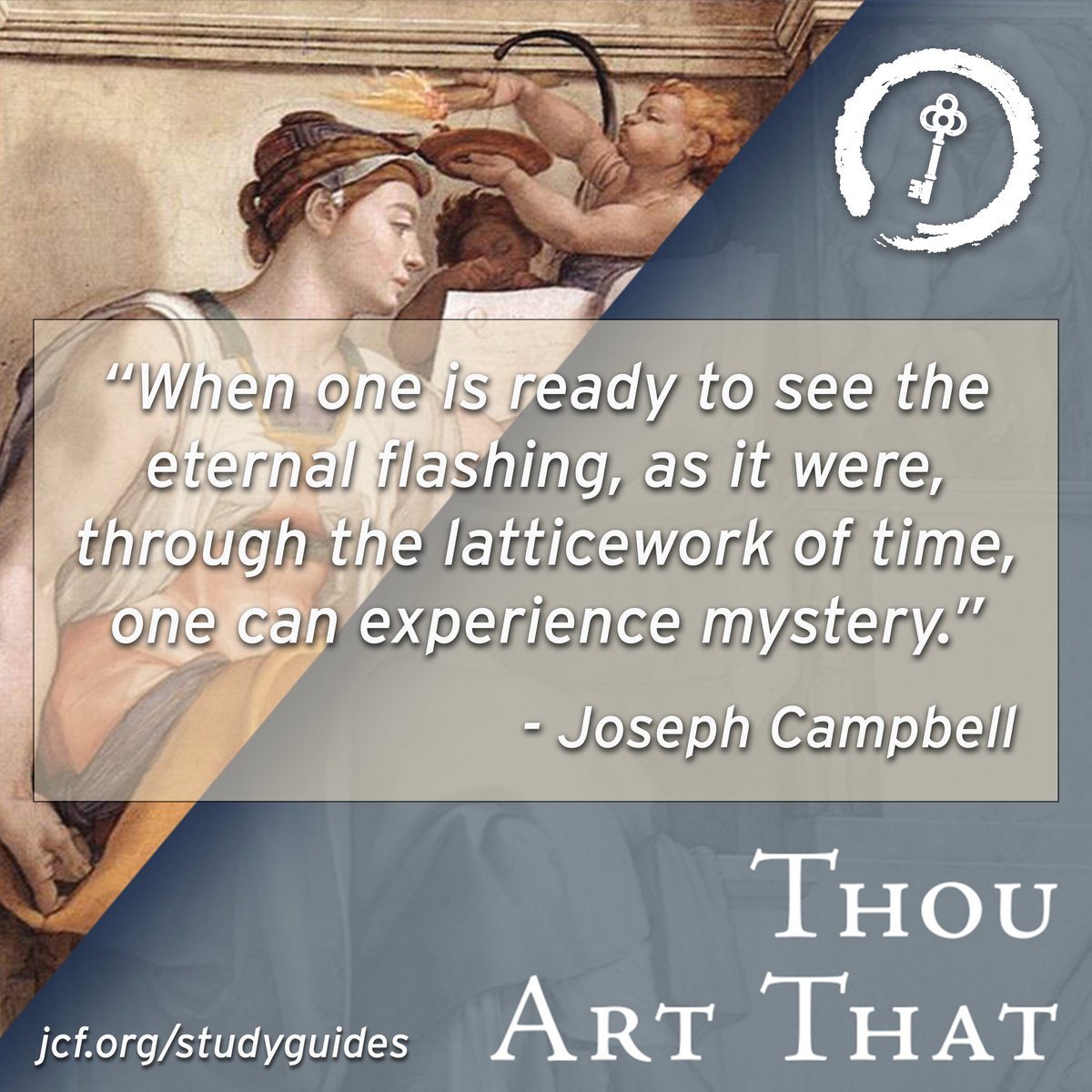 jcf_org's tweet photo. Discover new depths of meaning in religious metaphors, with Thou Art That: A Skeleton Key Study Guide.
To learn more and buy the book, visit https://t.co/Eyz2O71zG1
#josephcampbell #jcf #followyourbliss #mythology #josephcampbellfoundation #religion #thouartthat https://t.co/EtA9MBMDKF
