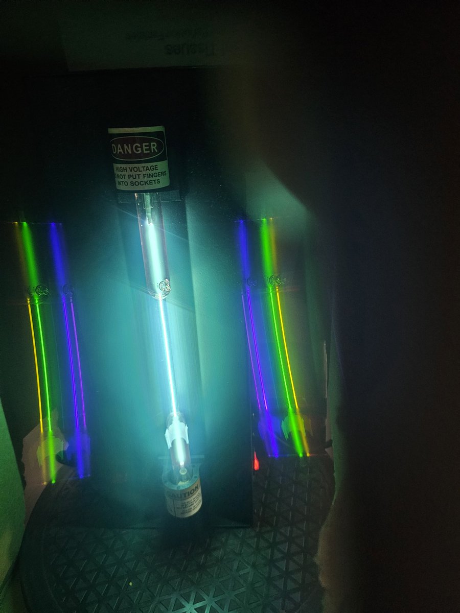 Today students are learning about emission spectra to help them understand red shift and blue shift from stars moving away and closer to earth.  <a href="/lawofthefarm/">Andrew Walters, Ed.D</a> <a href="/OPS_McMillan/">OPS McMillan Middle</a> <a href="/OmahaPubSchool/">Omaha Public Schools</a> <a href="/OPS_Sciences/">Omaha PS Science</a> #handsonscience