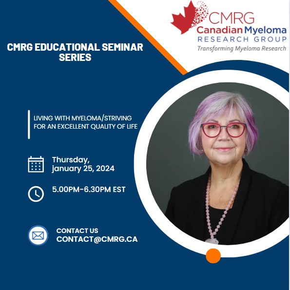 Join us for an interactive seminar with Suzanne Rowland, NP on Zoom! In this month's seminar Suzanne will focus on how best to achieve optimal quality of life (QOL). 

Date: Thursday, January 25, 2024
Time: 5:00PM-6.30PM EST
Registration Link: us06web.zoom.us/meeting/regist…