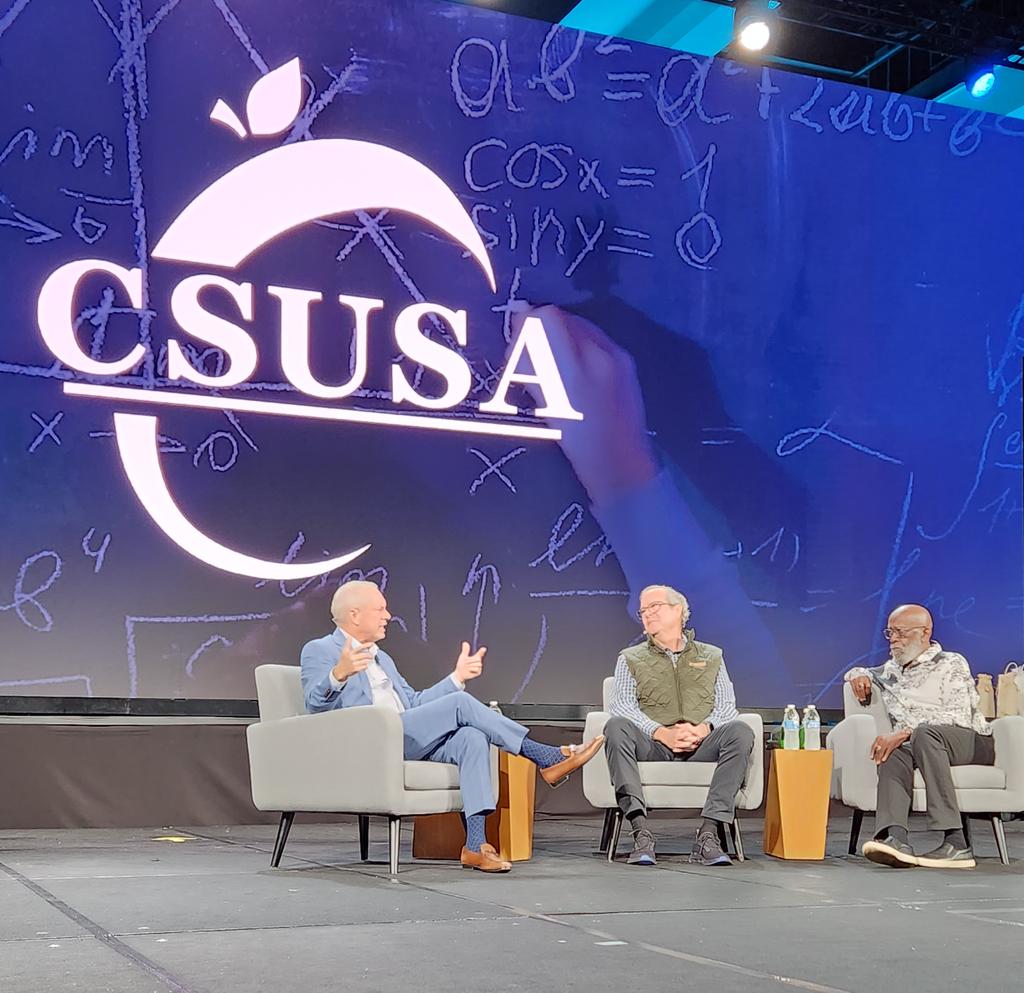 We are honored to host education thought leaders T. Willard Fair, President & CEO of the Urban League of Greater Miami, former Florida Governor @JebBush, and our CEO @CSUSAJonHage, for the #CSUSA25 discussion panel. #CSUSAfamily #CSUSAproud #DiscussionPanel