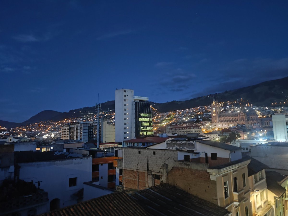Hermosa la vista de Quito