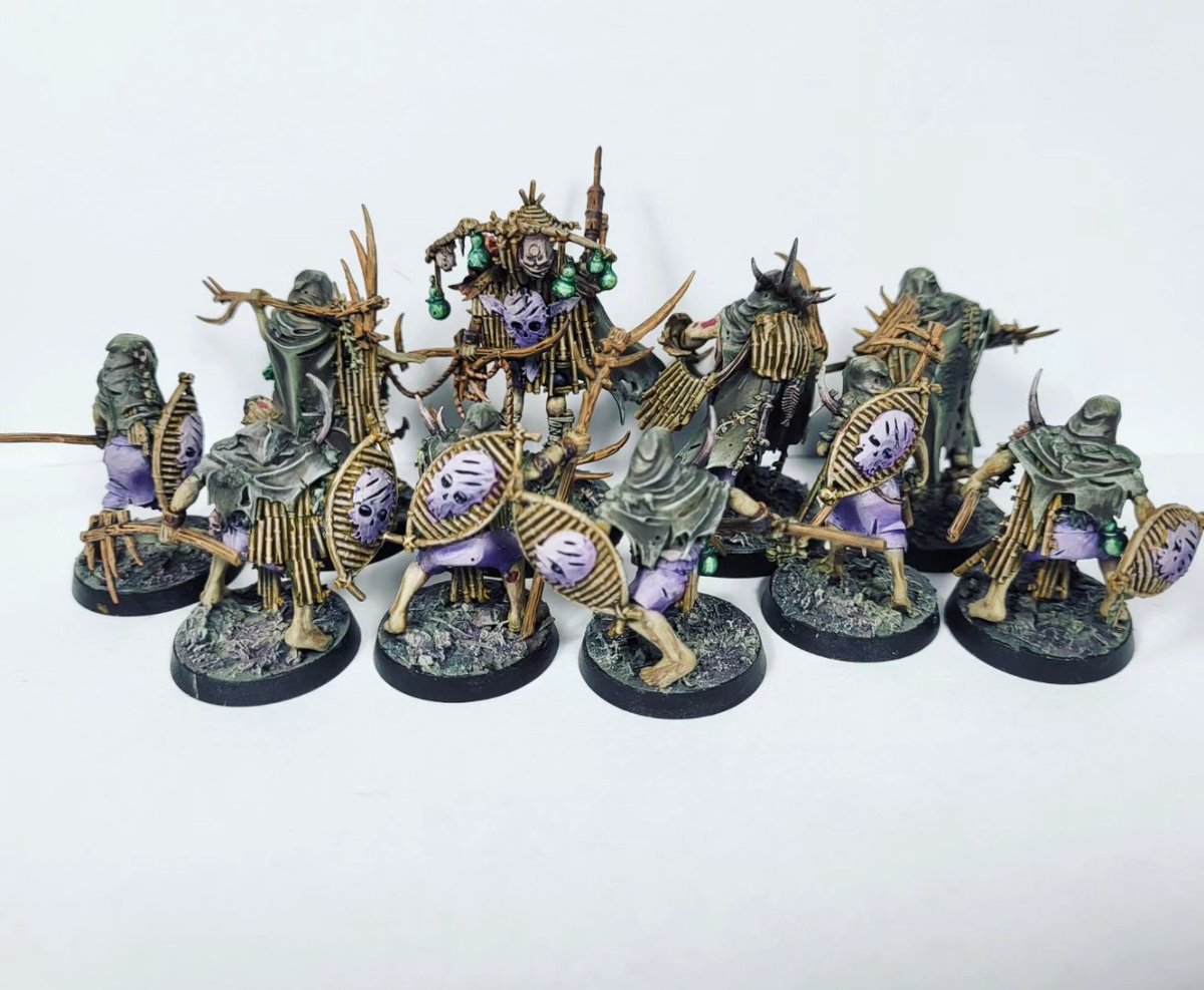 TatoSoto's tweet photo. More #nurglearmy 
#rotmirecreed

#maggotkinofnurgle
#nurgledaemons #nurglerotbringers #nurgle #warhammer #warcry #ageofsigmar #aos #ageofsigmarminiatures #paintingwarhammer #paintingtabletop #warmongers #warhammercommunity https://t.co/7MdNgJWgC4