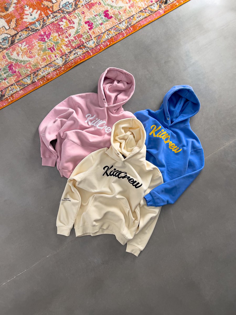 Script hoodie drop now live.