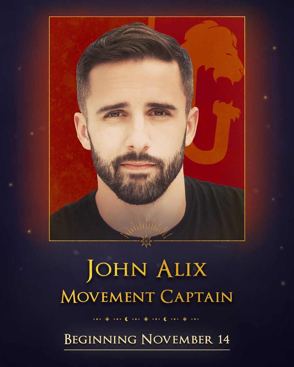 Cloak swooshing his way onto the stage – welcome John Alix, #CursedChildNYC’s new Movement Captain starting November 14th.