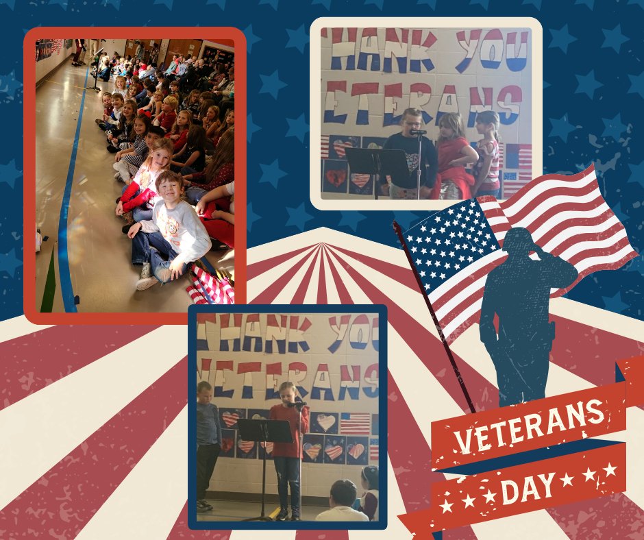 downsvilleES's tweet photo. Our students and staff were honored to recognize Veterans Day with many local veterans. Thank you for your service. https://t.co/6rF6qQw7an