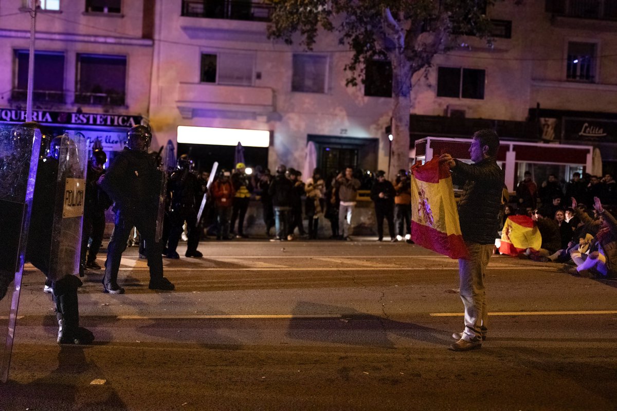 Protestas en contra de la Ley de Amnistía y pacto PSOE-Junts. Madrid, 09/11