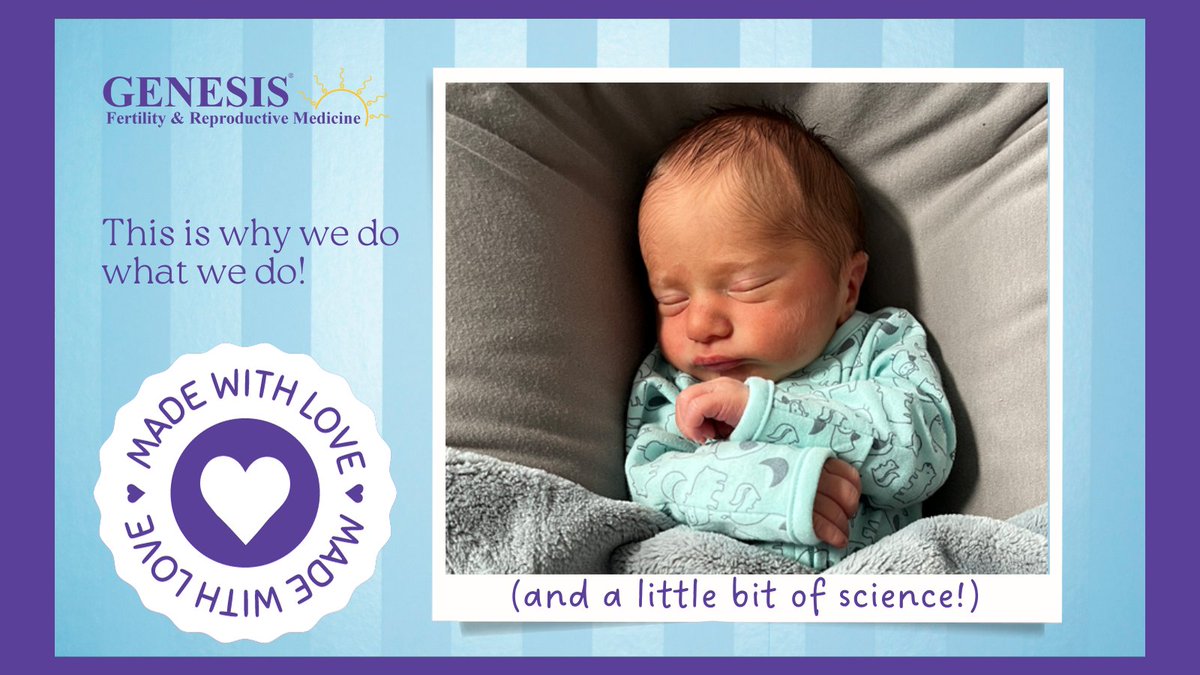 Please welcome Liam - the newest member of the GENESIS family.

Made with a whole lotta LOVE (and a little bit of science)!

Congratulations to the happy family!⁠
Thank you for sharing your photo ❤️

#thisiswhywedowhatwedo⁠ #genesisfertilitynyc #genesisbaby #love