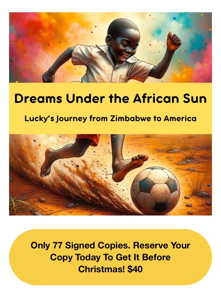 “In Plumtree, Zimbabwe, young Lucky's love for soccer sparks a dream of playing on international stages. His mother's stories and father's advice teach him the importance of balancing passion with education.
📧 learn77@learnwithlucky.org to reserve a copy