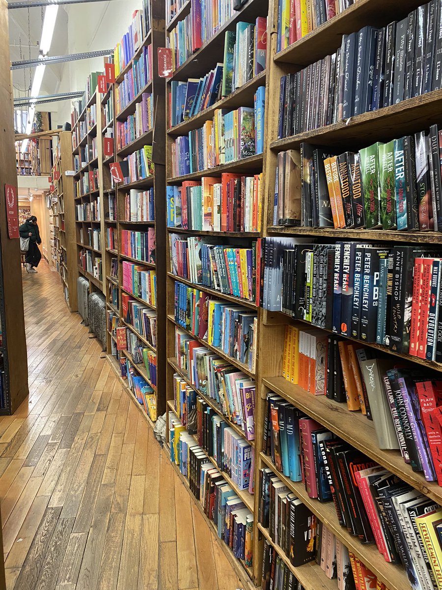 Bookstores are incredible. You’re surrounded by hundreds of things that started as a small spark in someone else’s mind that they then spent thousands of hours translating to the written word. Impossible not to feel inspired.