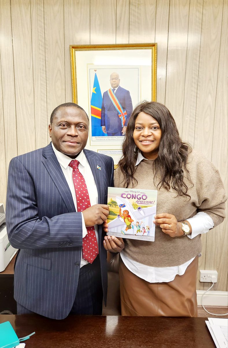 DRCinUK's tweet photo. Londres, 10/11/23
SEM l'Amba. Ndolamb NGOKWEY a eu une réunion prometteuse avec Mme  Marie-France Dorcelie LIMBAYA, Auteure des livres pour enfants,  Fondatrice et Directrice de Elikya, pour un partenariat visant la promotion des femmes congolaises du Royaume-Uni.
@AndeleMingina https://t.co/n5h1XfeXe3