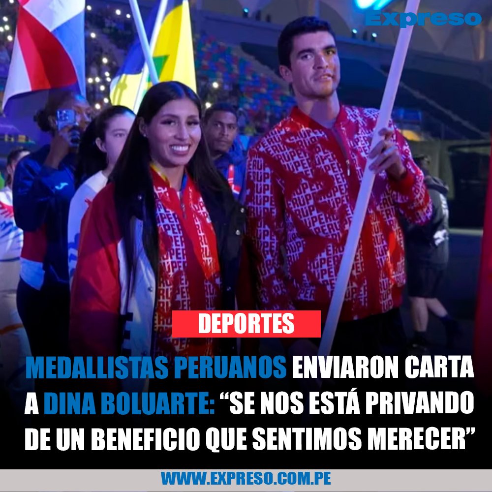 🚨 Los destacados medallistas peruanos de los Juegos Panamericanos Santiago 2023 le enviaron una carta a la mandataria Dina Boluarte después de la medida anunciada por el Ejecutivo que señala que los ganadores de una presea en Lima 2019, y los cuáles hayan conseguido otra en