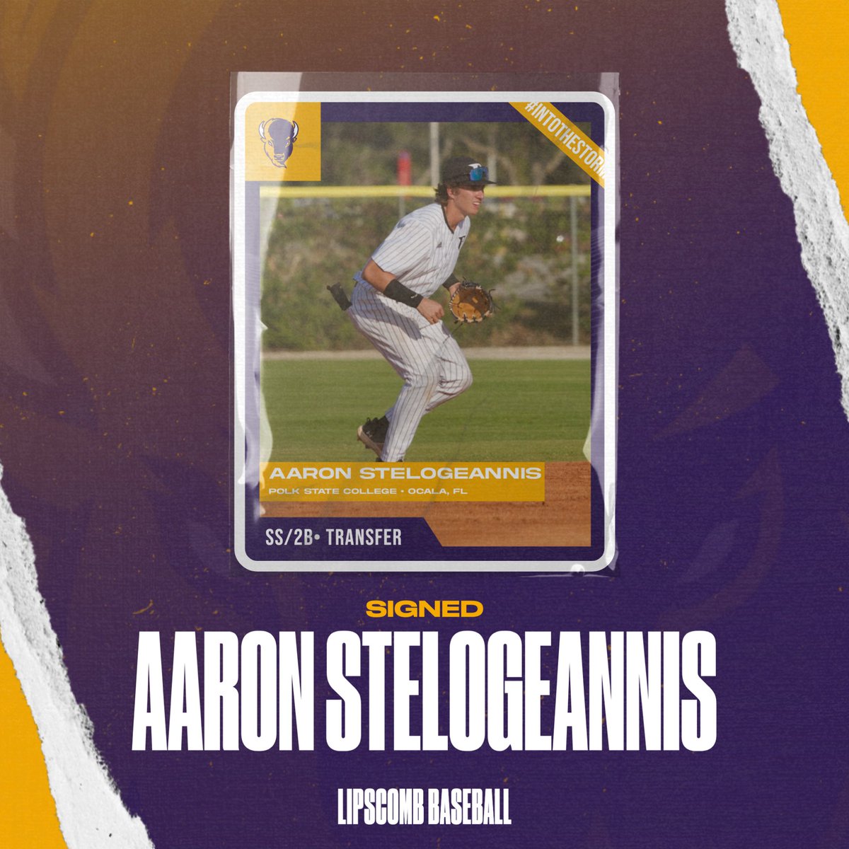 SIGNED 🤘 

Help us welcome <a href="/aaronstelo5/">Aaron Stelogeannis</a> to the Herd!  

#IntoTheStorm ⛈️| #HornsUp 🤘