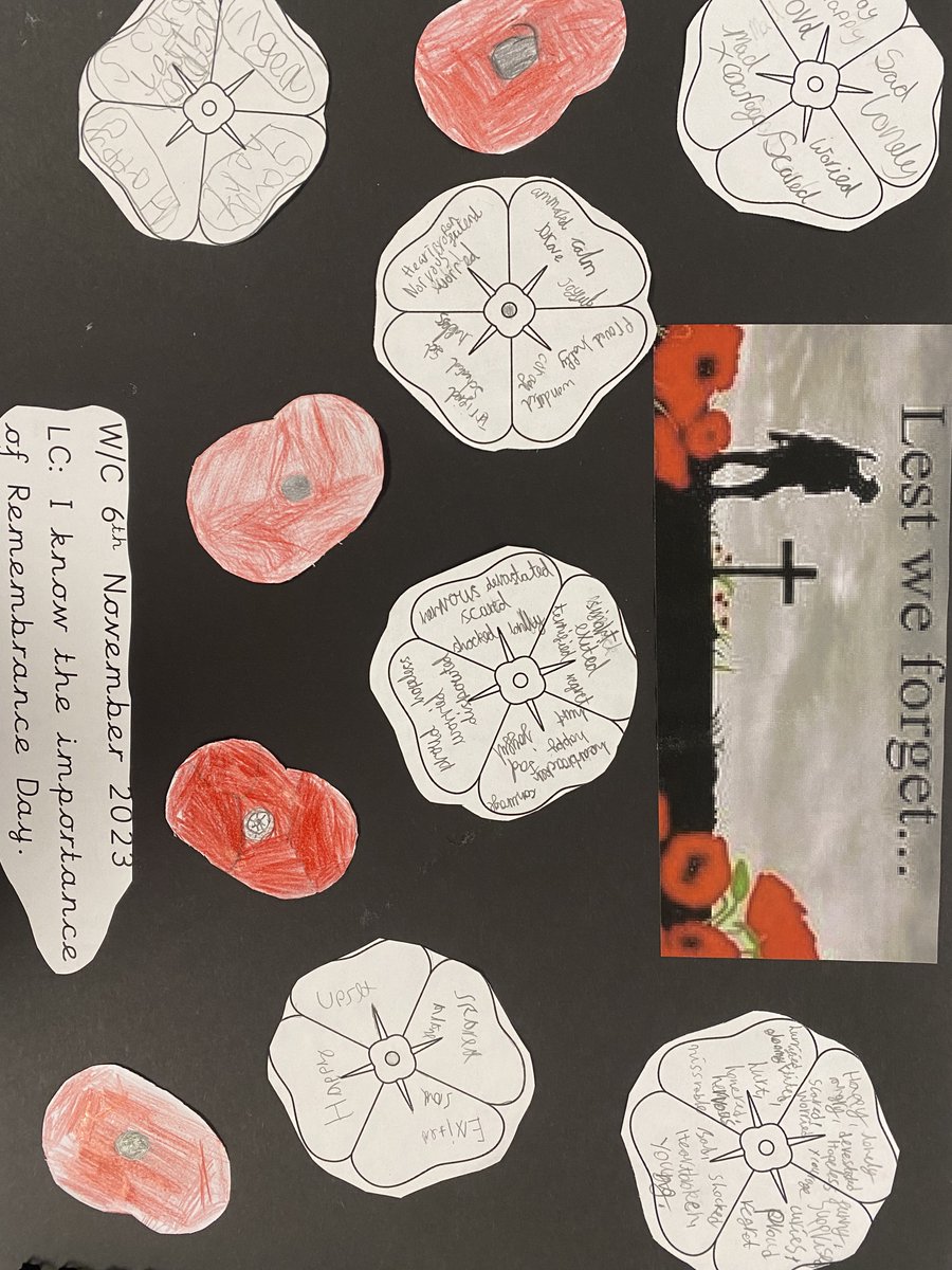 class8stmarys's tweet photo. Class 8 have completed lots of work this week looking at remembrance. We have dedicated our PSHE lessons to reflecting on the emotions that soldiers were feeling and how we could support them in our own lives. Well done everyone for their amazing contributions! @stmarysderby https://t.co/t5NlQpDTVl