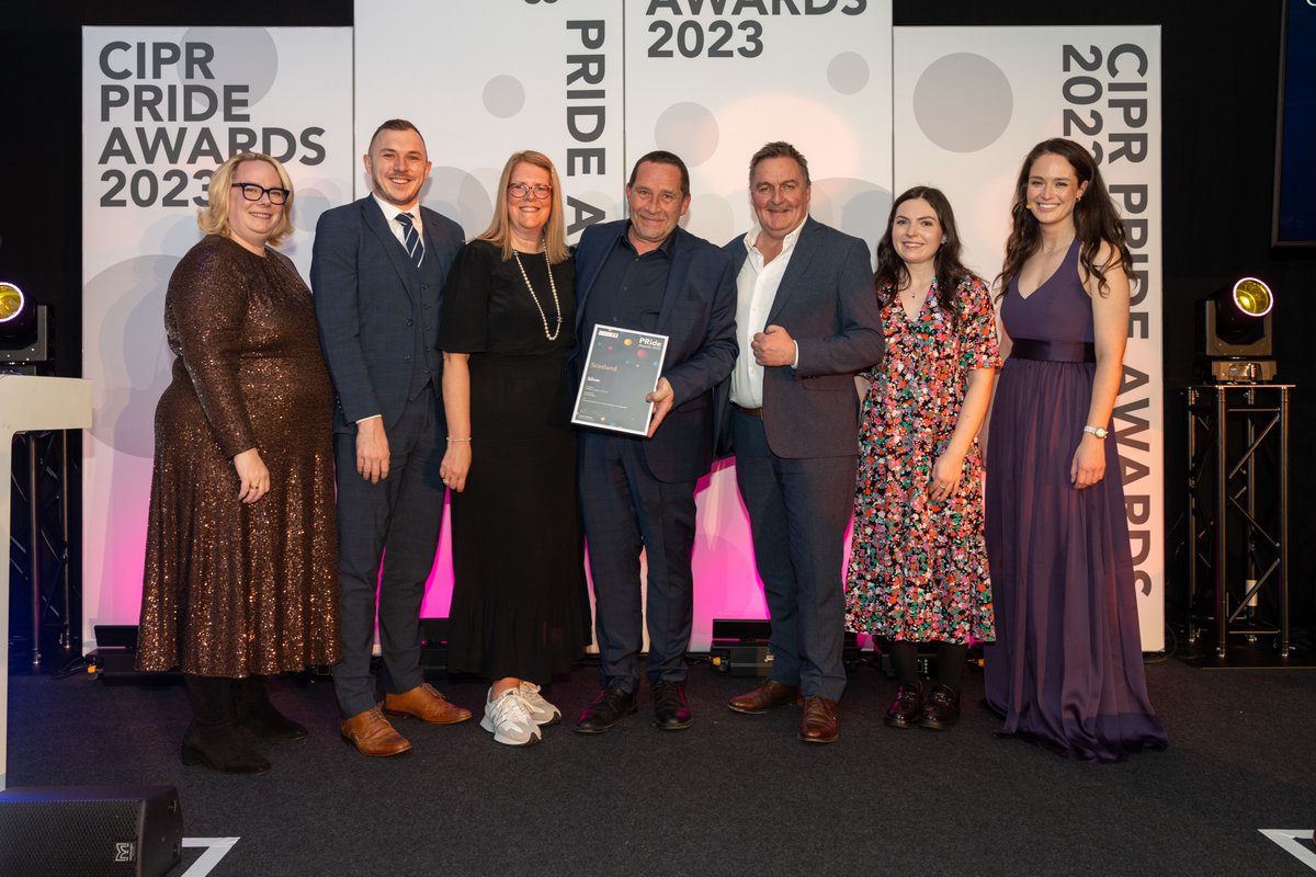 Delighted to celebrate winning two Silver Awards 🥈 at last night’s @CIPR_Scotland PRide Awards in Edinburgh! We picked up awards for Scottish Campaign of the Year for our work with @ICF_Freeport, and Best Small PR Consultancy. #PR #PRideSC #PRScotland #PublicRelations