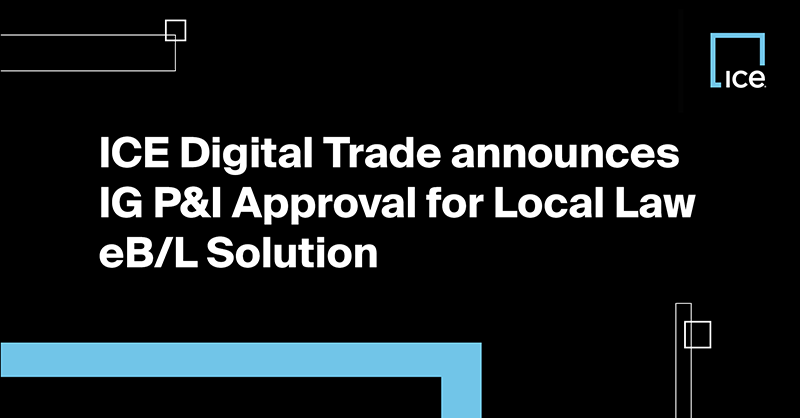 ICEDigitalTrade's tweet photo. #IG #PandI approve #ICE #CargoDocs #LocalLaw #eBLs! We can now support eB/Ls governed by law of any country enacting #MLETR or equivalent – providing the 1st scalable MLETR-enabled solution. Users now also able to choose between local law or #DSUA eB/Ls. >https://t.co/nTeDF9rvGZ< https://t.co/LnqEig6wlJ