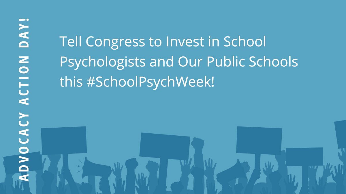 #SchoolPsychWeek isn't over yet! Take a minute now to share with your representatives why school psychologists are so important and urge them to support increased federal funding and legislation that address workforce shortages! Act NOW: bit.ly/3SuCVY3