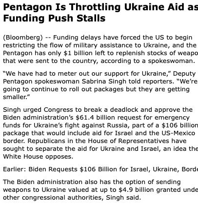 StefanieBolzen's tweet photo. Only a week to go until the next US #shutdown @SpeakerJohnson clashes w/ his Republican House colleagues & Senate. Lack of decisions means lack of funding โ which already has consequences for #Ukraine #361DaysToGo https://t.co/I2McVw6fsT