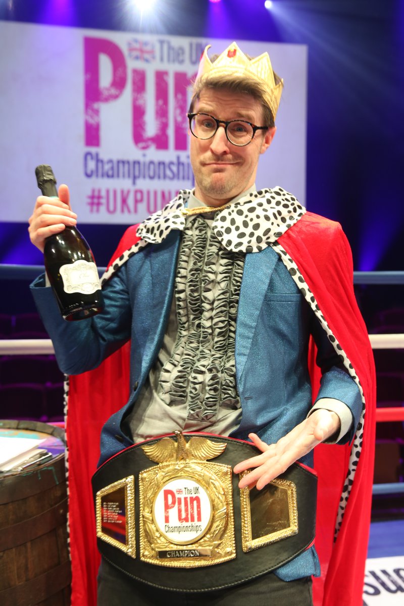 Think you've got what it takes to earn the title next year? 🥇 🏆 Applications for the UK Pun Championships are open now! If you think you're punny enough, click here to enter: tinyurl.com/ymjn45vv