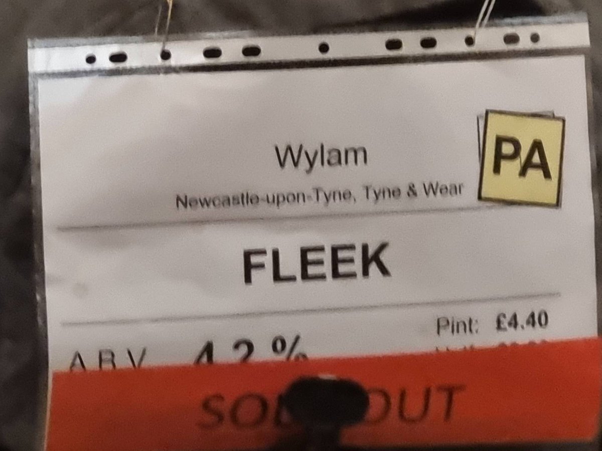 My friend is at the Oxford Beer Festival and just complained to me that we Geordies didn't send enough beer! As a big fan of @wylambrewery beers, I am sad they ran out, but glad we have more back home to keep for ourselves!