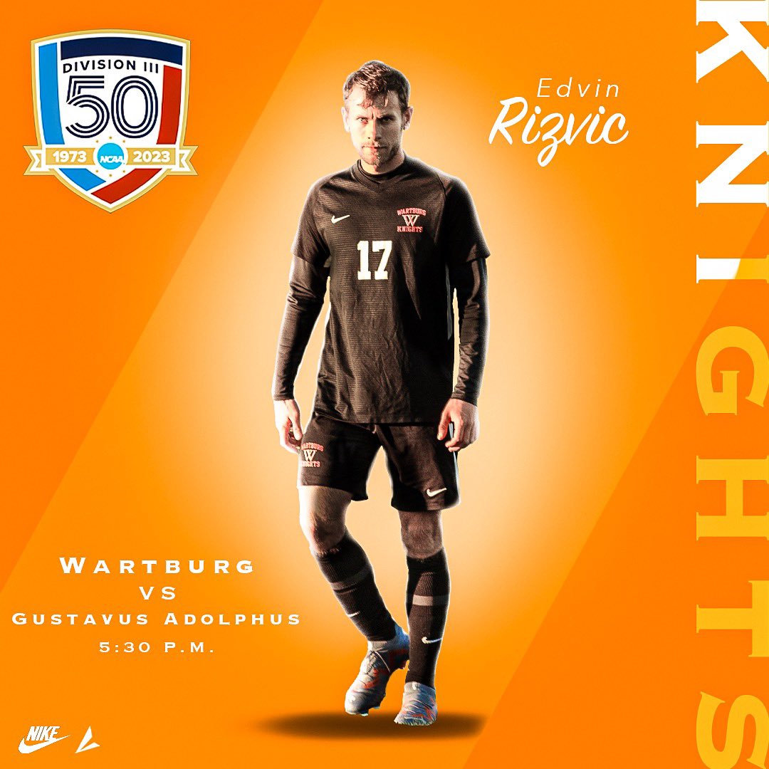 WartburgMSoccer's tweet image. Come out and support your Knights as we host the NCAA tournament first round matchup vs. Gustavus Adolphus! ⚽️

Kickoff set for 5:30pm! 

#NCAAtournament #goknights #gameday