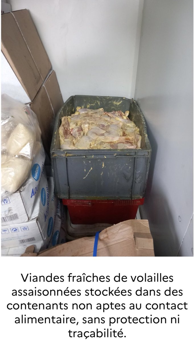 Prefet95's tweet photo. 🔴 #santé | Fermeture administrative décidée par @prefet95 du restaurant « Les Bantous » situé 14 Allée Bernard Palissy à Sarcelles :

❌ locaux sales
❌ denrées conservées dans des conditions inadéquates
❌ pratiques d’hygiène non respectées
❌ locaux non équipés de dispositifs permettant le nettoyage hygiénique des mains
❌ traçabilité des denrées non assurée 

🔴 Du fait de ces manquements et en raison du risque de contamination ou de développement de micro-organismes et d’intoxication alimentaire, l’établissement a fait l’objet d’une fermeture.

✅ La mesure de fermeture sera levée dès que l’établissement sera aux normes en vigueur.