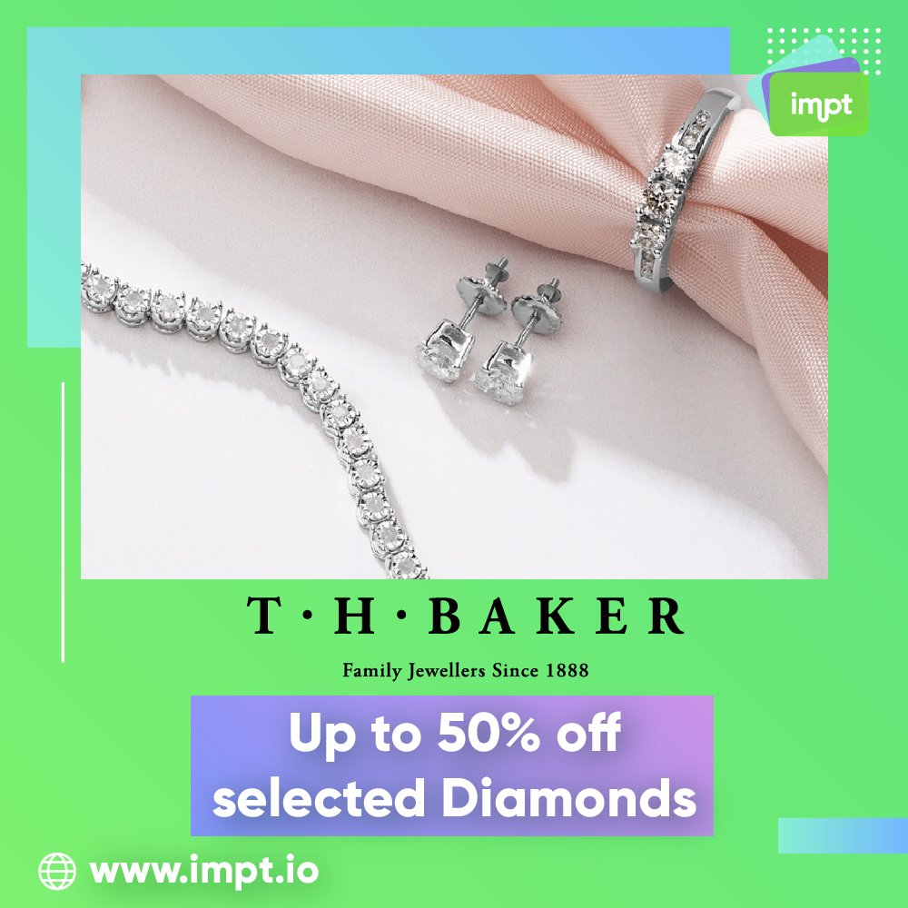 IMPT_token's tweet photo. Dazzle with elegance! Enjoy up to 50% off selected diamonds at @T.H. Baker via IMPT.
β¨π Elevate your style and shop now: @THBAKER
Shop: https://t.co/EdseH21n0J
Apple: https://t.co/yfb8uqEqmf
Android: https://t.co/g0mC17kqGp
#Diamonds #SpecialOffer #THBaker https://t.co/5W4nN5q6TF