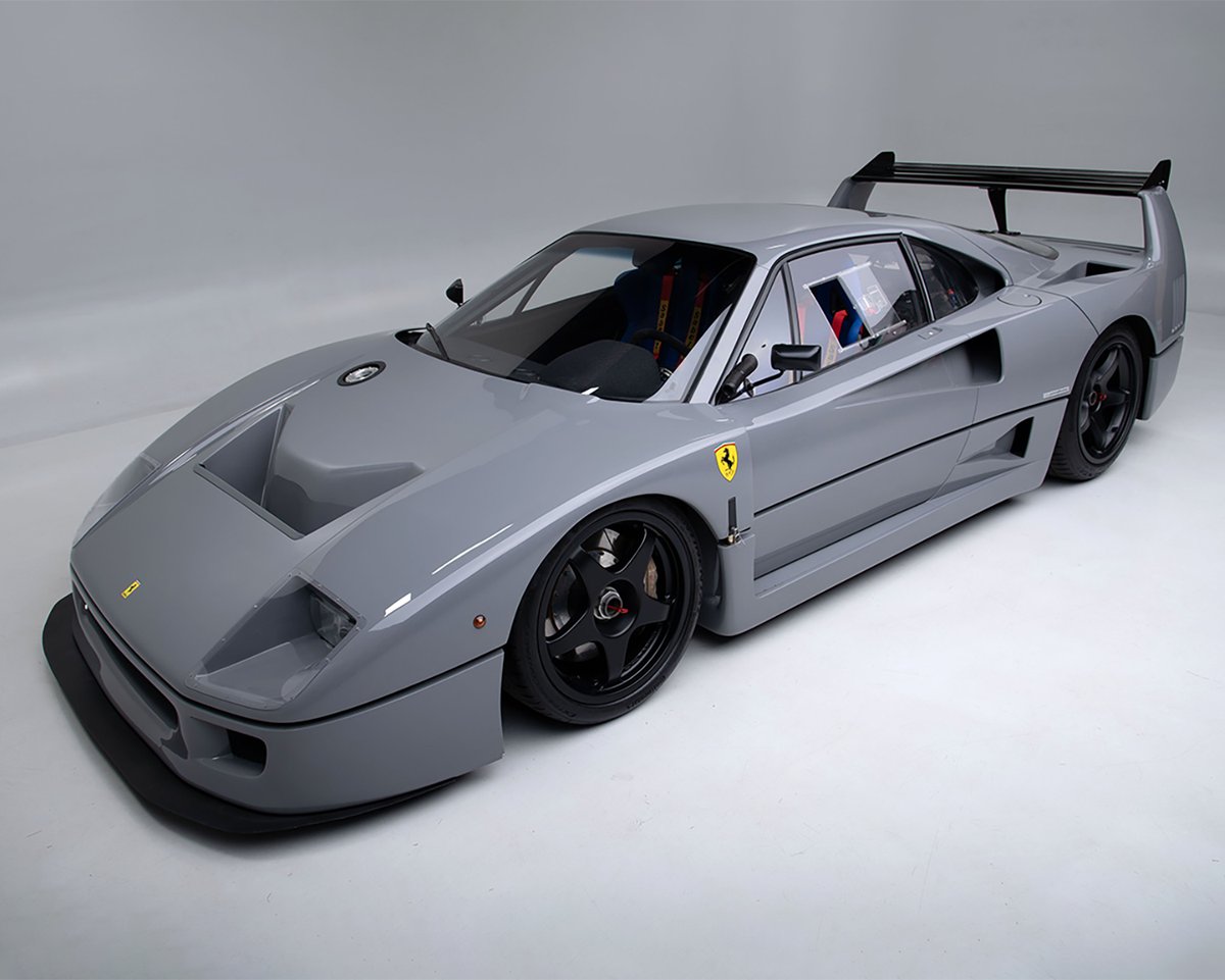 Barrett_Jackson's tweet photo. @Ferrari Finished in #NardoGray, this is a one-off example of #Ferrari’s last “Enzo-era” Ferrari. Originally constructed as a non-cat, non-adjust #F40. Features Chassis No. 80782 and was originally delivered to the Netherlands.
See the Top 10: https://t.co/RXS2dAg4ws https://t.co/8pfAqtfayL